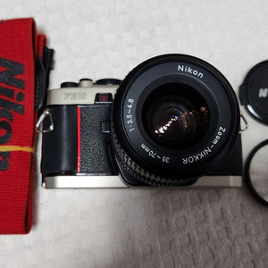 니콘fe10(a급), lr44 2개 기능노출정상 니콘렌즈35~70, 스트랩. 이미지