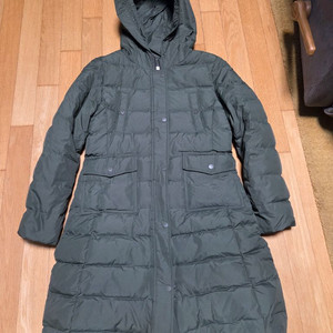 BLUE FIT 여성 구스다운 롱패딩 그린컬러 66