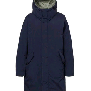 코오롱 여성 리버시블 구스다운 패딩90/네이비