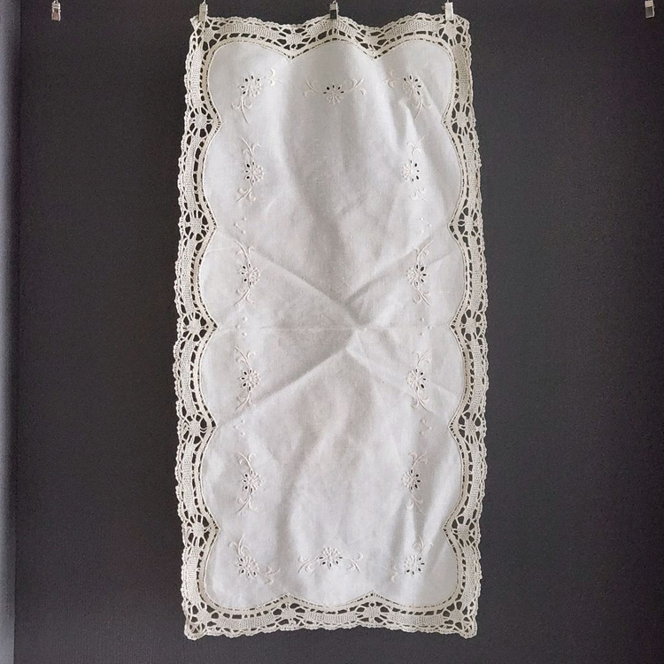 빈티지패브릭 베튼레이스 레이스패브릭 식탁보 테이블패브릭 테이블러너--2