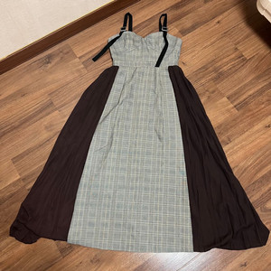 유니크 체크 뷔스티에 원피스(S) 이미지