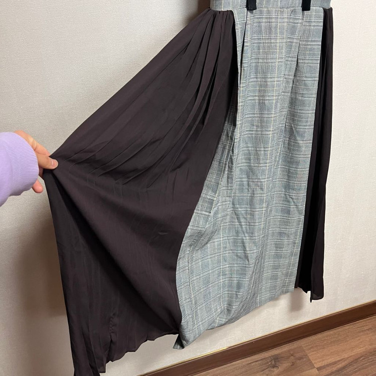 유니크 체크 뷔스티에 원피스(S) 이미지