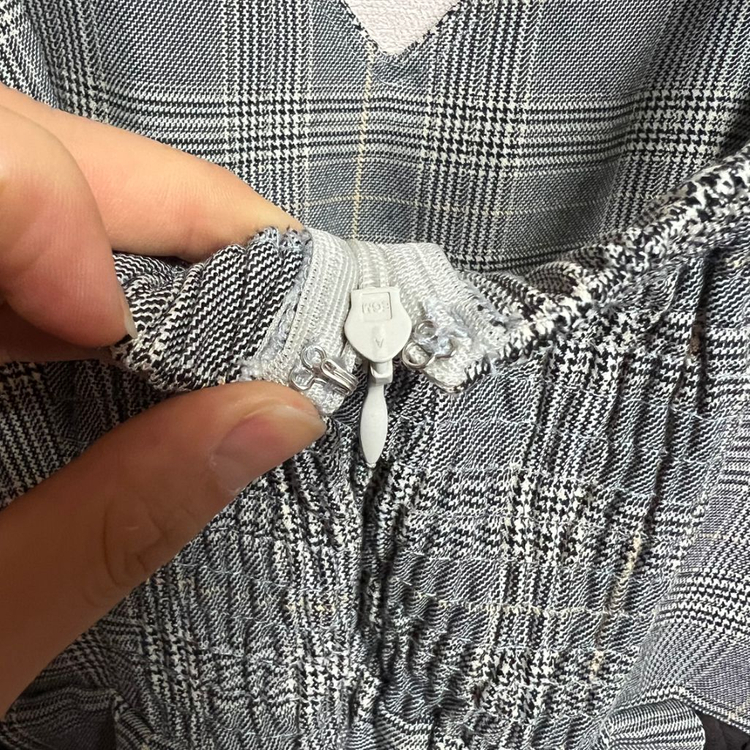 유니크 체크 뷔스티에 원피스(S) 이미지