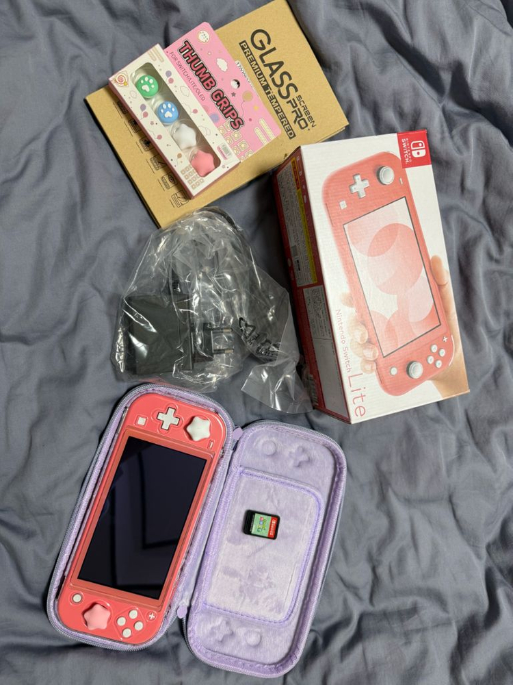 닌텐도 스위치 라이트 오렌지 핑크 에디션--0