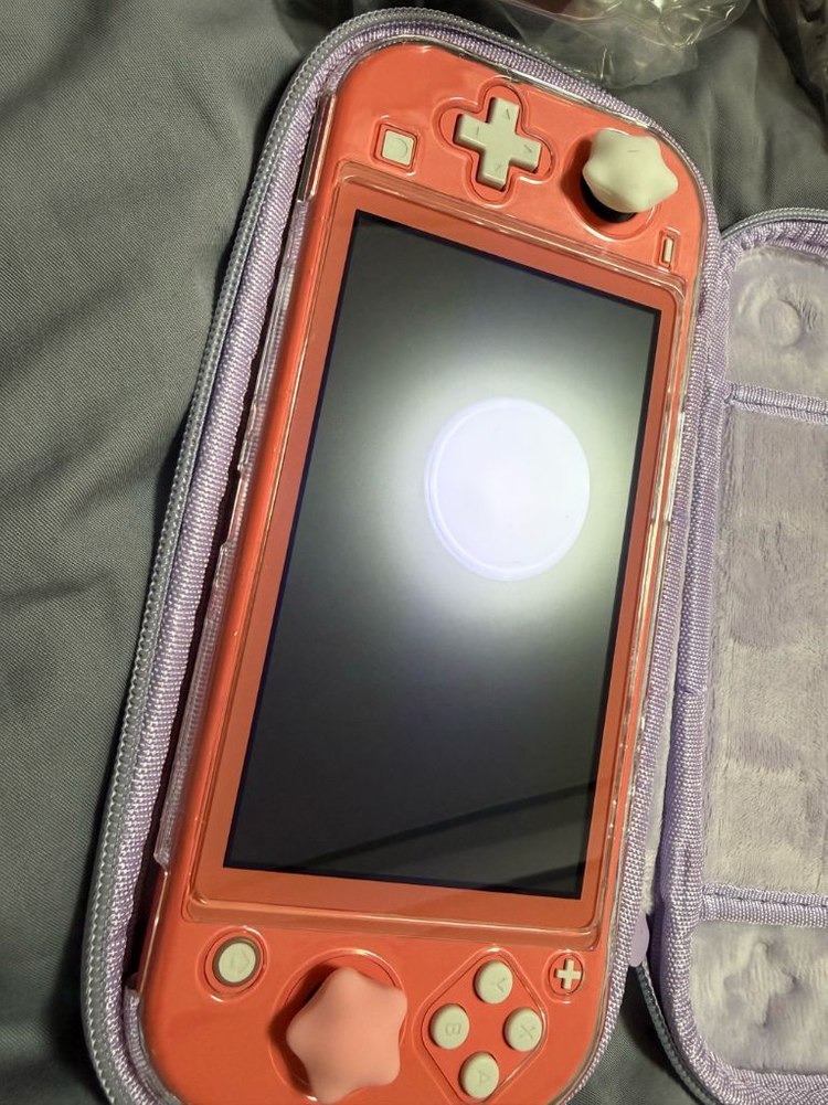 닌텐도 스위치 라이트 오렌지 핑크 에디션--1