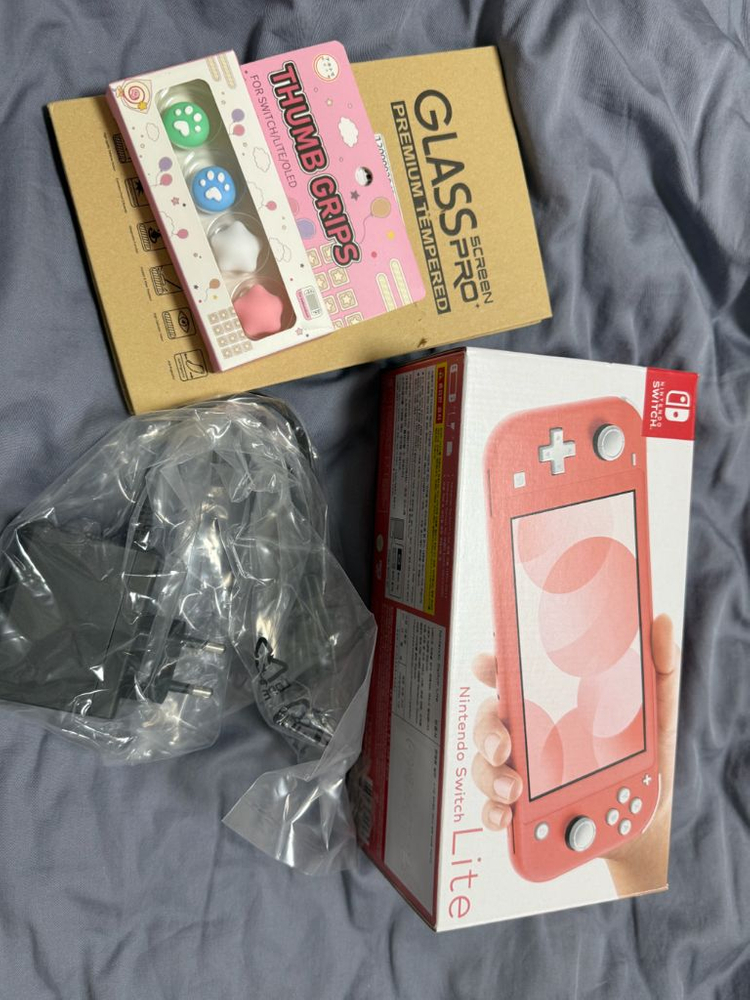 닌텐도 스위치 라이트 오렌지 핑크 에디션--4