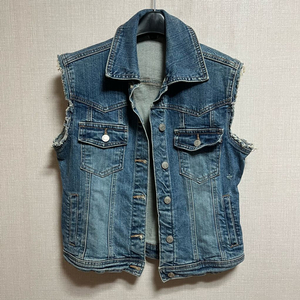중청 빈티지 데님 조끼 베스트(L)
