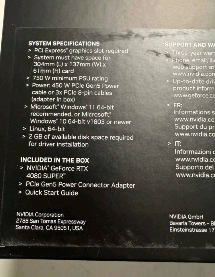 NVIDIA GEFORCE RTX 4080 SUPER 16GB 이미지