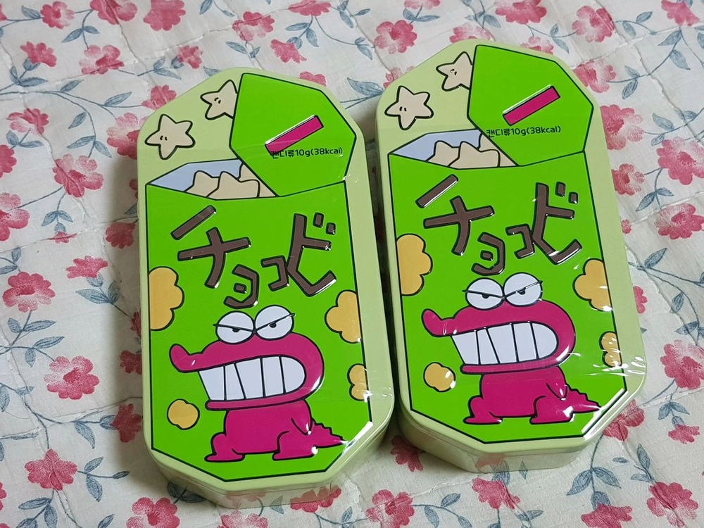 짱구 초코비 틴케이스 이미지