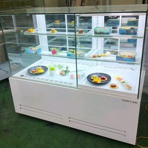 카페용 콤비 듀얼 마카롱 샌드위치 케잌 베이커리 디저트 냉동냉장 쇼케이스 이미지