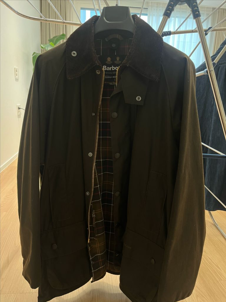 바버 클래식 뷰포트 왁스 자켓 42 올리브 이미지