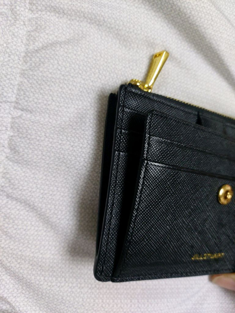 여성 질스튜어트 소가죽지갑 블랙카드지갑 이미지