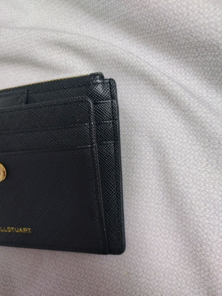 여성 질스튜어트 소가죽지갑 블랙카드지갑 이미지