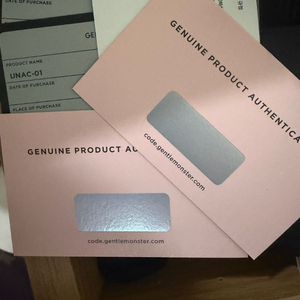 젠틀몬스터 UNAC-01 안경 과 썬글라스 클립 포함