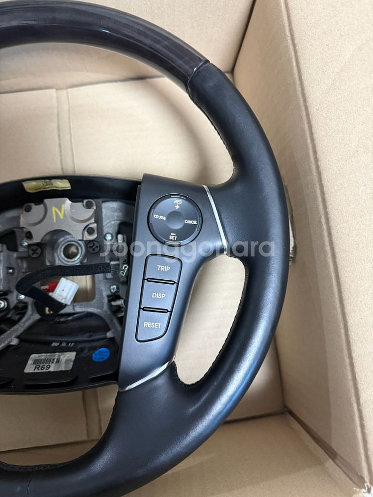 제네시스bh 흑단우드 열선핸들--2