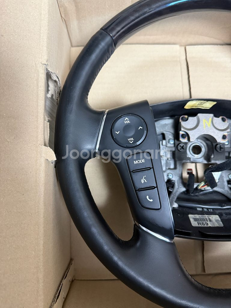 제네시스bh 흑단우드 열선핸들--3