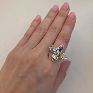 제이에스티나 반지&귀걸이 세트