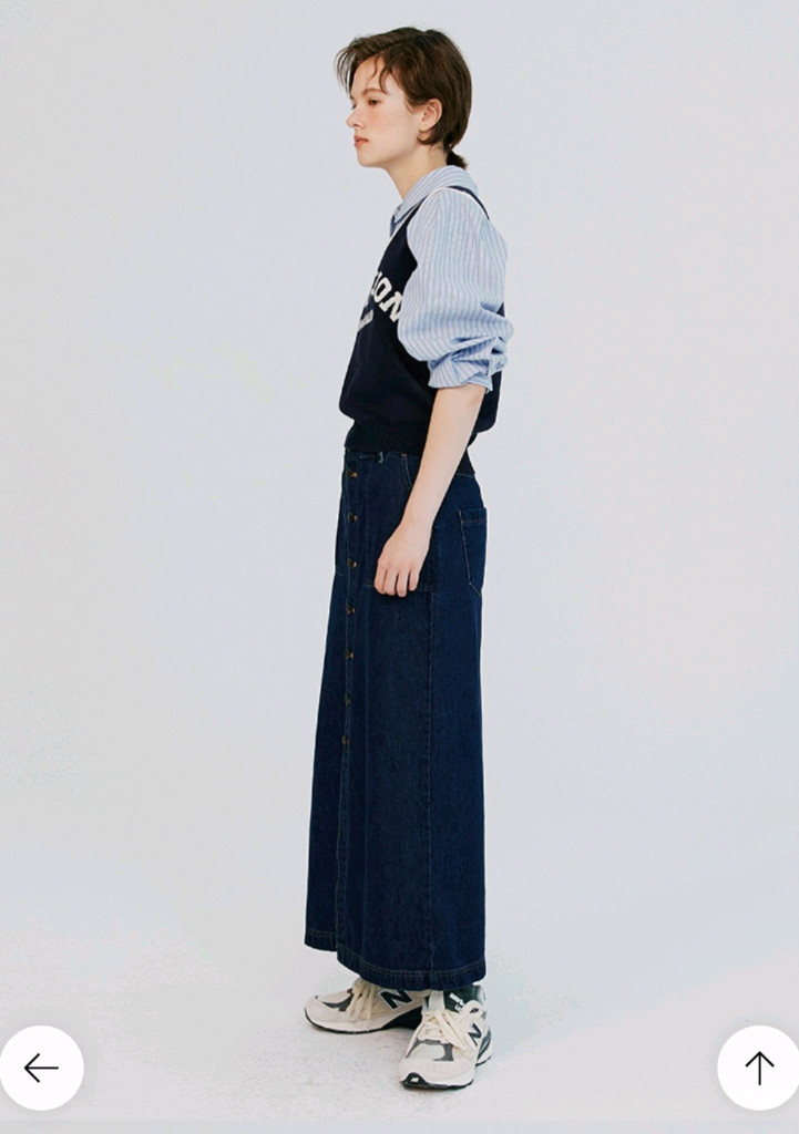 보카바카 VOCAVACA 울 니트 베스트 아이보리 그레이 이미지