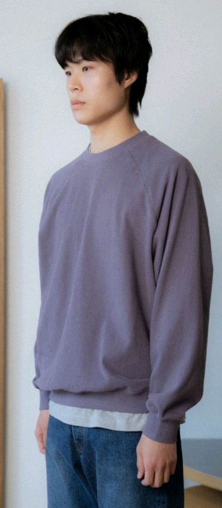 우드비 스웻셔츠 워시드 퍼플 2--1