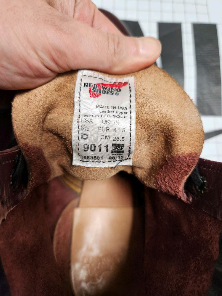 레드윙 벡멘 페더스톤 블랙체리 8.5D 265 이미지