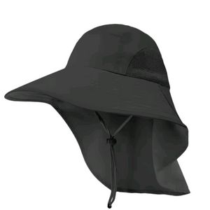 검정 넥커버 햇빛 가리개 모자