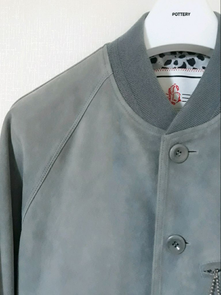 [판매완료] 블랙아웃 고트 스웨이드 블루종 자켓 s--1