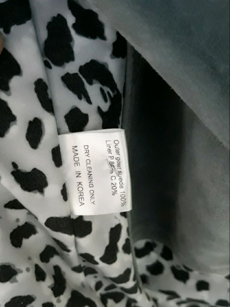 [판매완료] 블랙아웃 고트 스웨이드 블루종 자켓 s--5