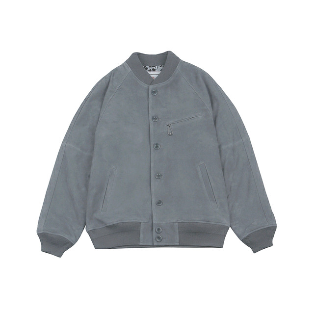 [판매완료] 블랙아웃 고트 스웨이드 블루종 자켓 s--8