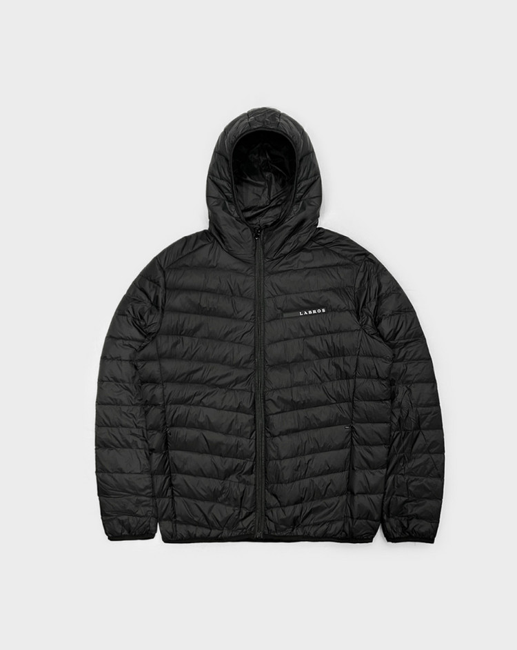 라브로스(Labros) Light Weight Hooded Padded Jacket (Black)--0