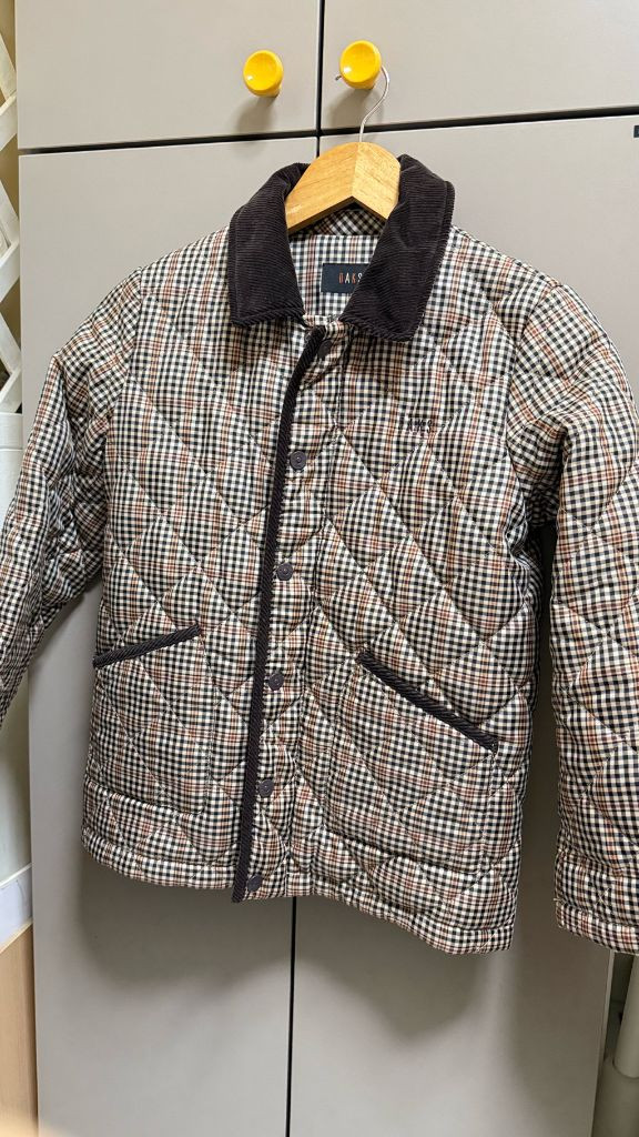 닥스 키즈 퀄팅자켓 140 남아 부클 자켓 체크자켓 쌍둥이--1