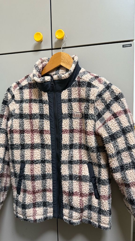 닥스 키즈 퀄팅자켓 140 남아 부클 자켓 체크자켓 쌍둥이--8