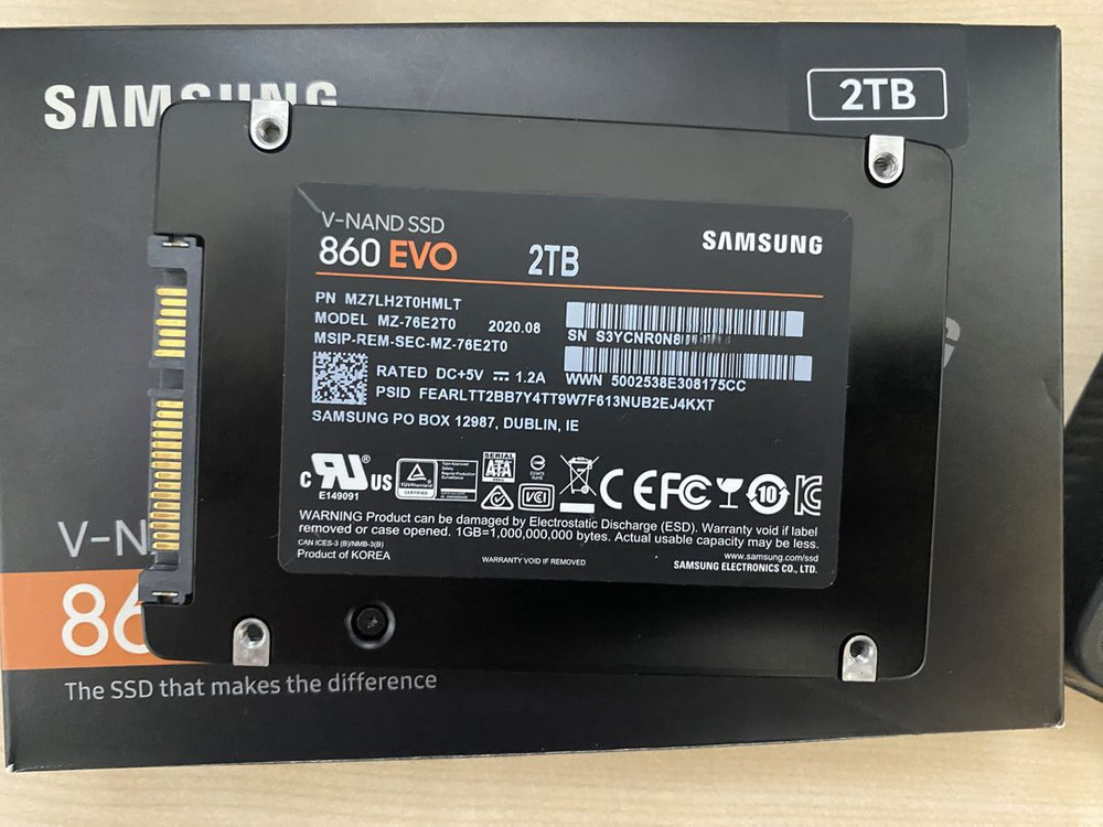 삼성 2.5인치 SSD EVO 860 2TB 이미지