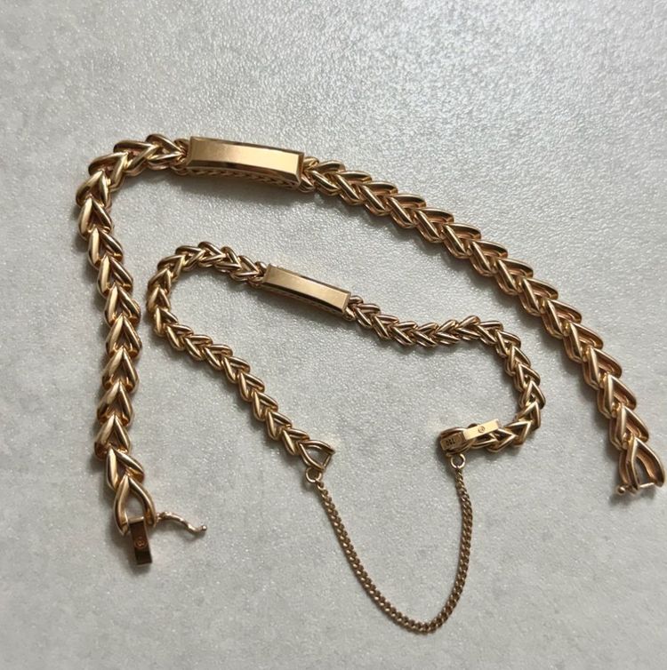 18K 커플팔찌 일괄&개별 판매 이미지