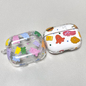 *당일발송* 리코더팩토리 에어팟프로1,2 케이스/ 아이스크림 아크릴키링 이미지