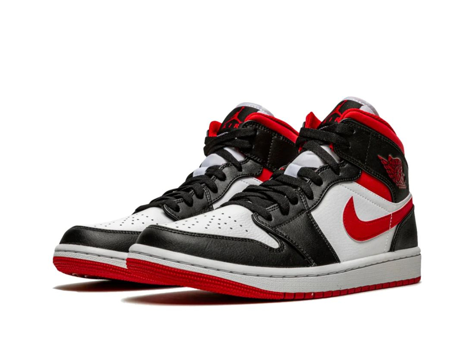 나이키 조던1 미드 짐레드 블랙 화이트--7