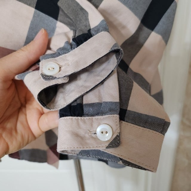 (110호) 5y 닥스 키즈 체크 블라우스 / 여아 유아 폴로 빈폴 헤지스--5