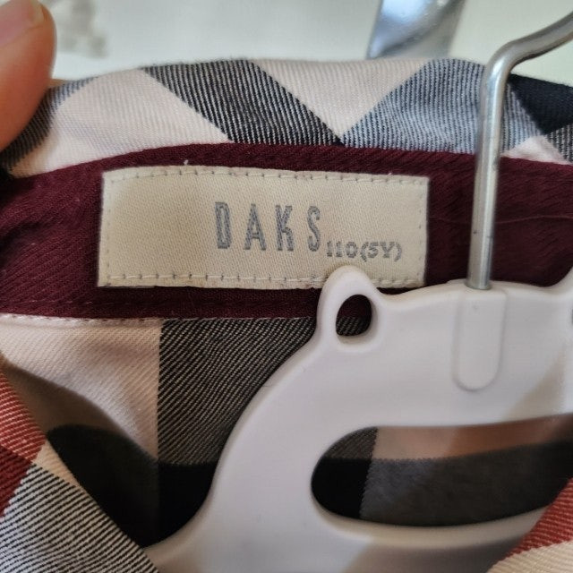 (110호) 5y 닥스 키즈 체크 블라우스 / 여아 유아 폴로 빈폴 헤지스--7