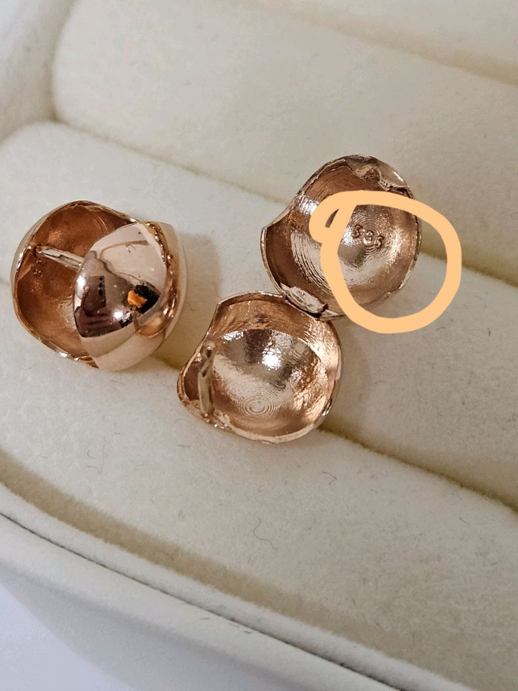 14k 콩 귀걸이--2