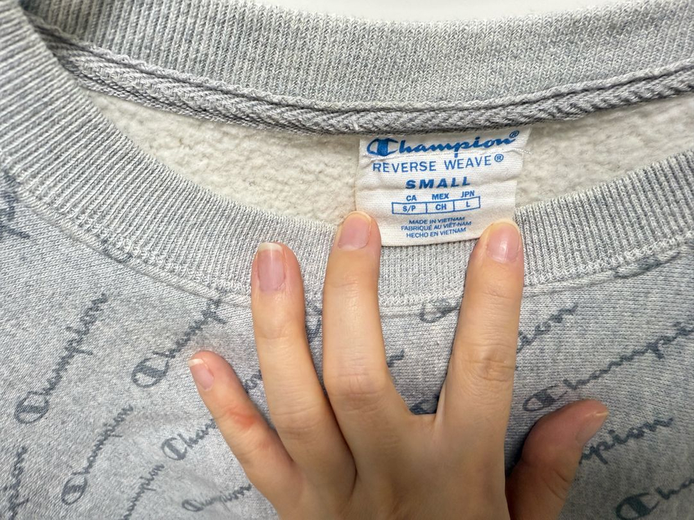 챔피온 크롭 스웨터셔츠--2