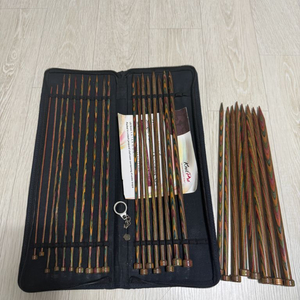 니트프로 심포니 뜨개 우드 막대 막힘 대바늘 세트 30cm 세트 + 낱개 4개 25cm