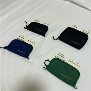 새제품 몽벨 카드 지갑, 지퍼 월렛, 미니 지퍼 월렛