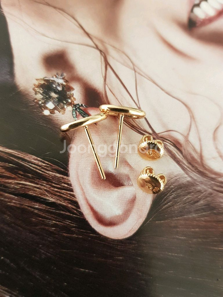 18k 트렌디 귀걸이--1