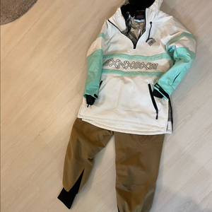 SAXX 화이트/민트 보드 자켓 L 바지L