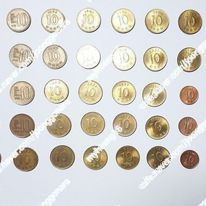 10원, 50원, 100원, 500원 특년주화, 현행주화 100원, 1000원 지폐, 우표 팝니다. 이미지