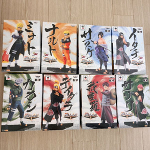 나루토 dx 시노빌레이션즈 피규어 개봉 8종 팝니다 (나루토 사스케 이타치 미나토 카카시 데이다라 사소리 가아라) 이미지