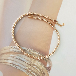 18k 올컷팅 반볼 팔찌