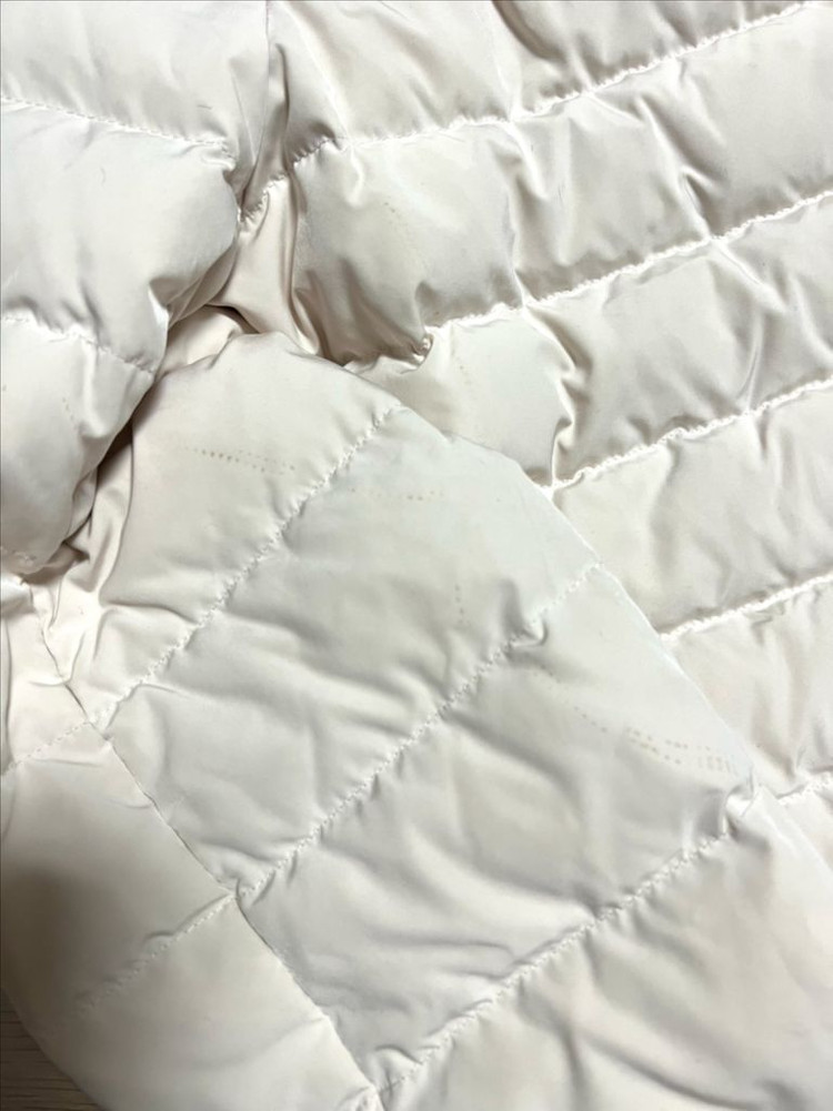 마쥬 maje 리얼밍크 트리밍 패딩자켓 오리털 덕다운 경량 점퍼 아이보리--6