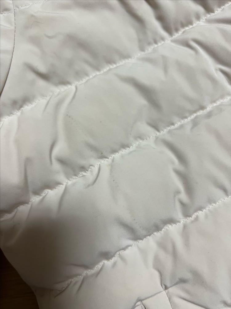 마쥬 maje 리얼밍크 트리밍 패딩자켓 오리털 덕다운 경량 점퍼 아이보리--7