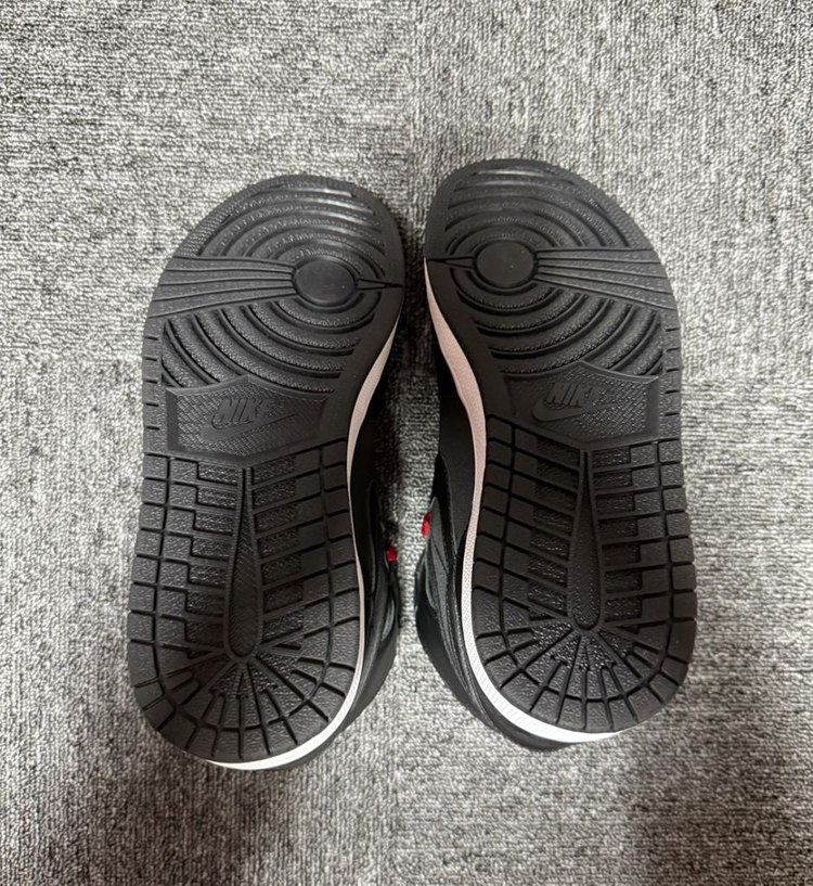 [정품/새상품] 나이키 에어 조던1 레트로 하이 OG 블랙 새틴 짐 레드--7