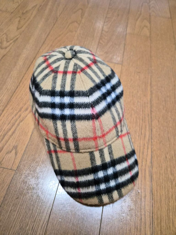 (정품) 버버리 체크 울 볼캡 M사이즈 (명품 남자 여자 모자) 이미지